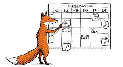 Fox planning with weekly board
